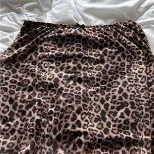 See You Monday Animal Print Short Skirt